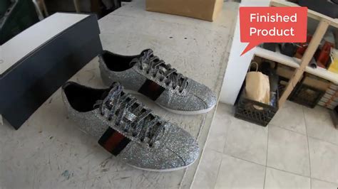 how to clean gucci glitter sneakers|Gucci Glitter Sneakers (Before and After) .